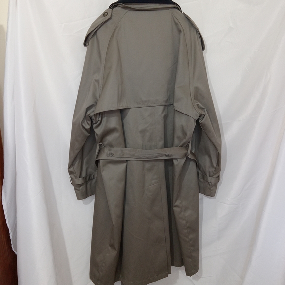 Lauren Ralph Lauren Trench Coat 48R Tan Removable Liner Belted Mens XL Old Money - Picture 8 of 15